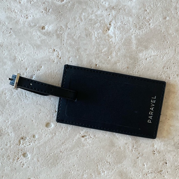 NWOT PARAVEL Luggage Tag in Black Leather - Picture 5 of 5